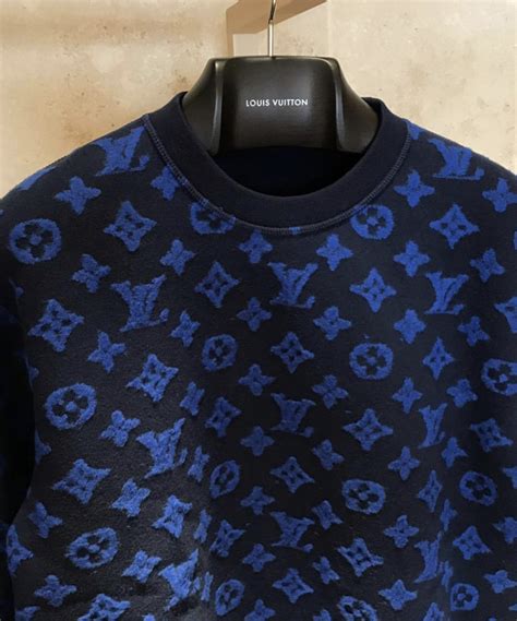 lv sweatshirt blue|lv sweatshirt price.